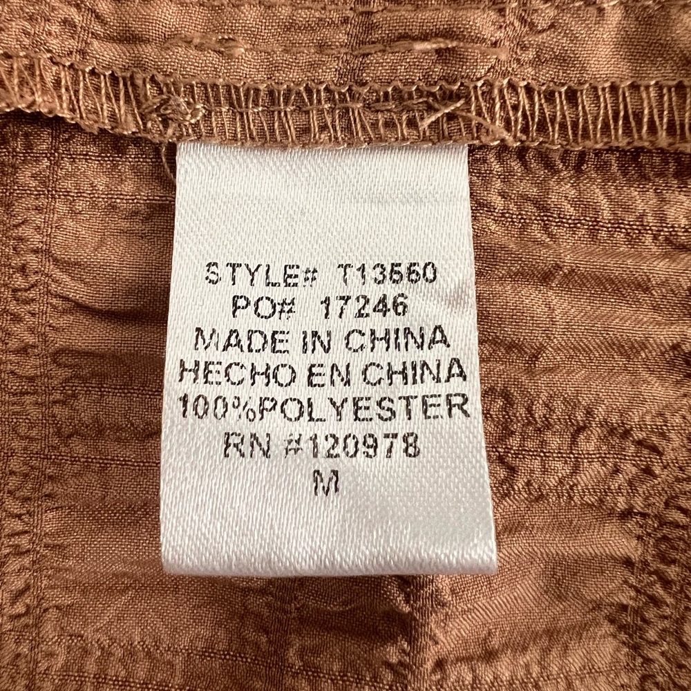 Entro Tan Flowy Ruffled Top - Picture 4 of 4